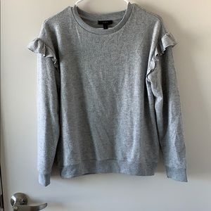 Soft j crew gray sweater